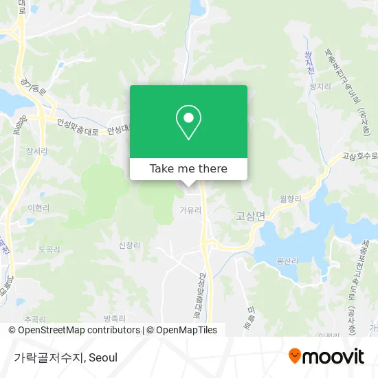 가락골저수지 map