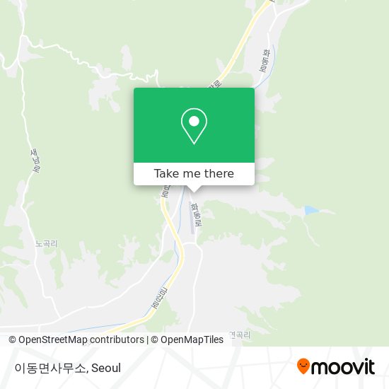 이동면사무소 map