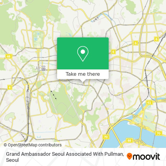 Grand Ambassador Seoul Associated With Pullman map