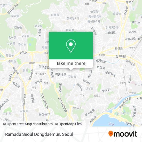 Ramada Seoul Dongdaemun map