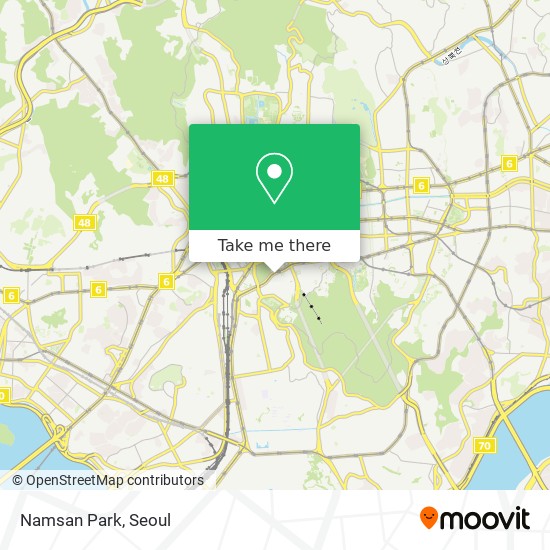 Namsan Park map