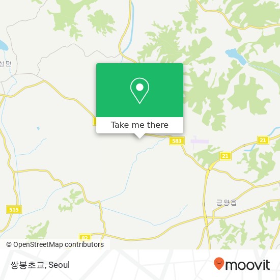 쌍봉초교 map