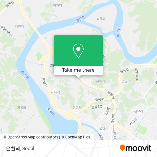 운천역 map