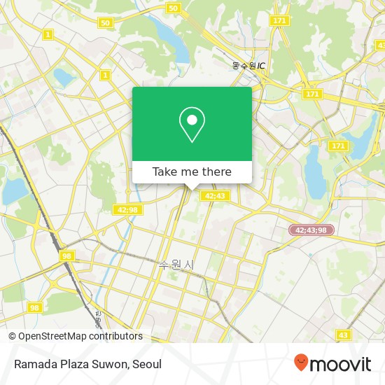 Ramada Plaza Suwon map