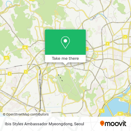 Ibis Styles Ambassador Myeongdong map