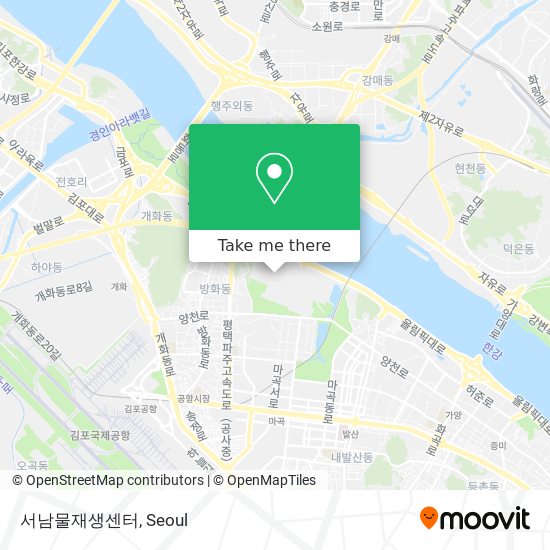 서남물재생센터 map