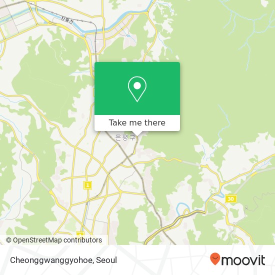 Cheonggwanggyohoe map