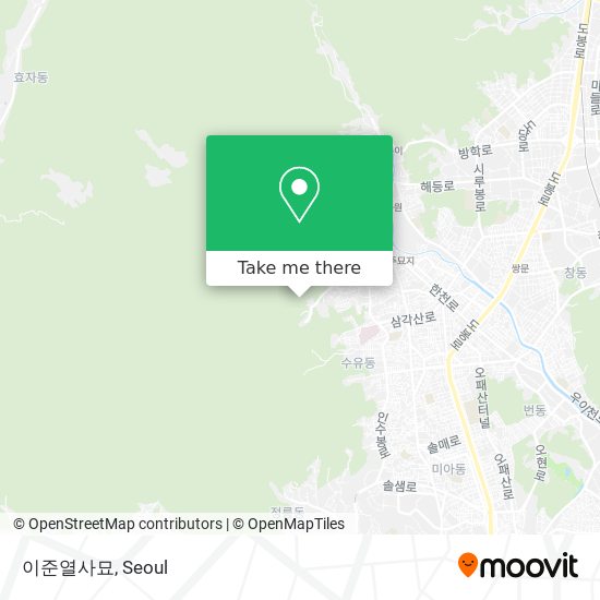 이준열사묘 map