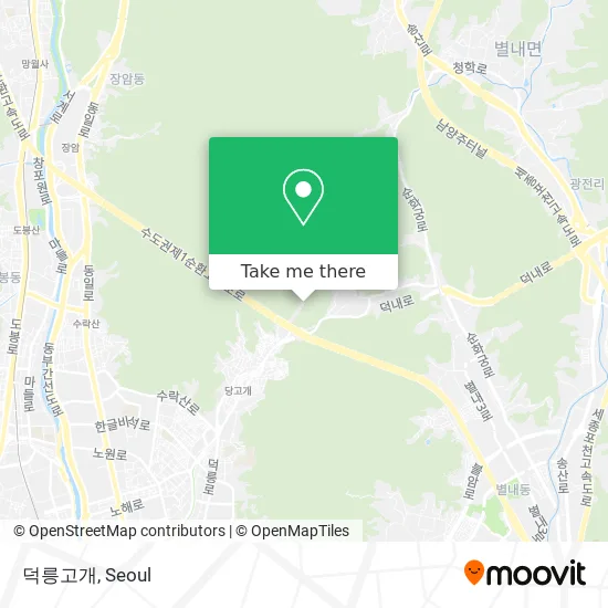 덕릉고개 map