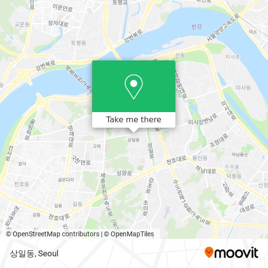 상일동 map