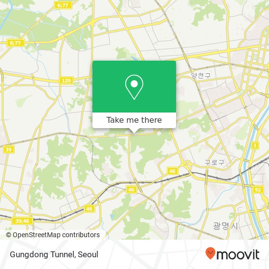 Gungdong Tunnel map