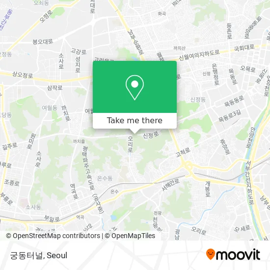 궁동터널 map