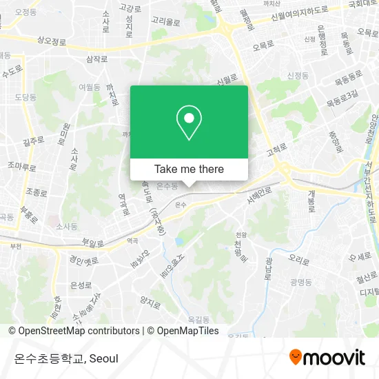 온수초등학교 map