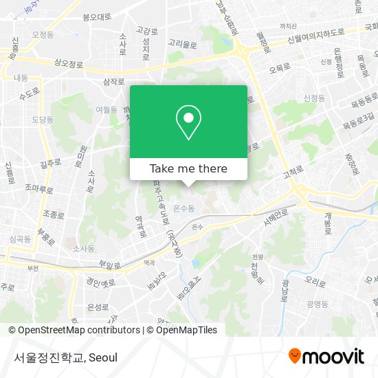 서울정진학교 map