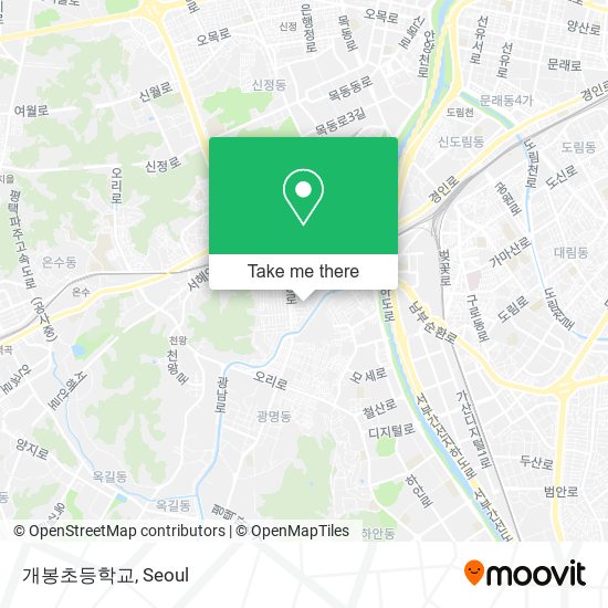 개봉초등학교 map