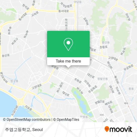 주엽고등학교 map