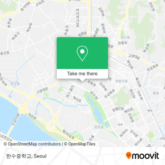 한수중학교 map