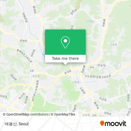 매봉산 map