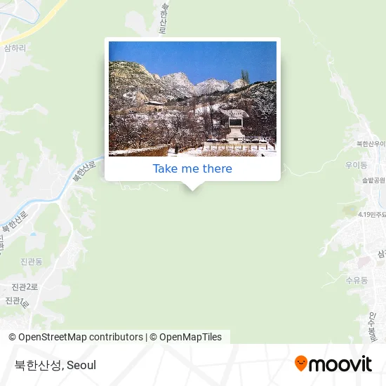 북한산성 map