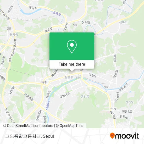 고양종합고등학교 map
