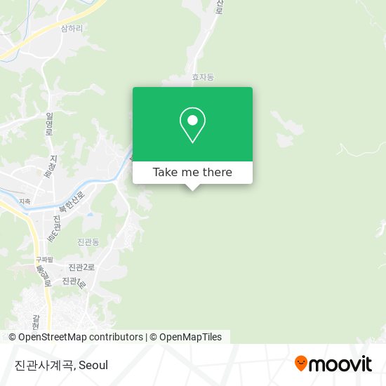 진관사계곡 map
