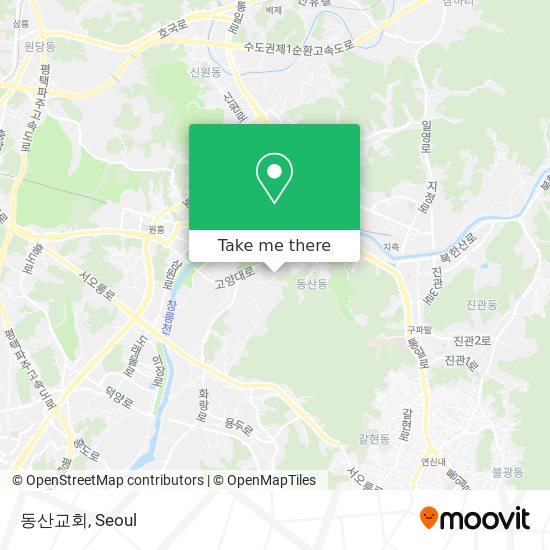 동산교회 map