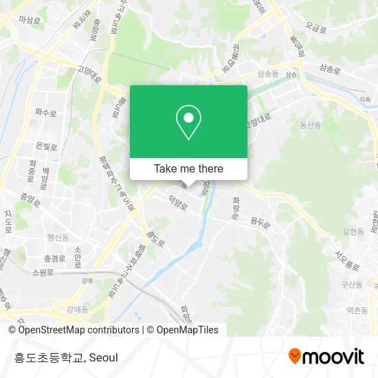 흥도초등학교 map