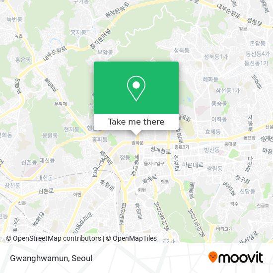 Gwanghwamun map