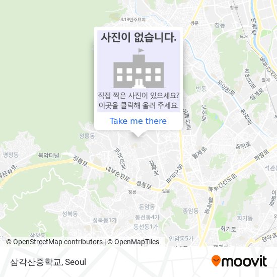 삼각산중학교 map