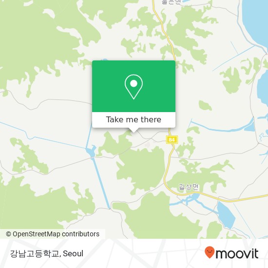 강남고등학교 map