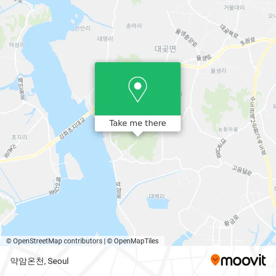 약암온천 map