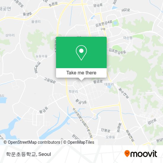 학운초등학교 map