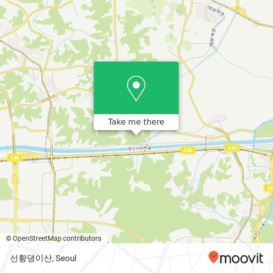 선황댕이산 map