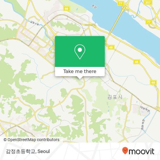 감정초등학교 map