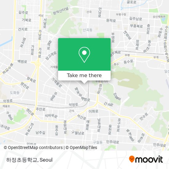 하정초등학교 map