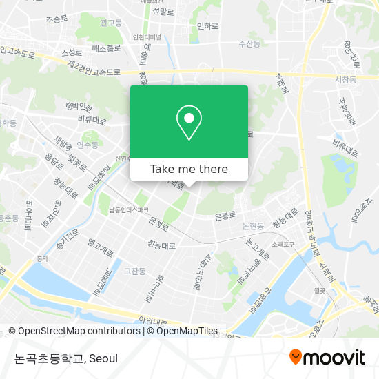 논곡초등학교 map