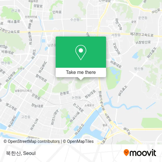 북한산 map