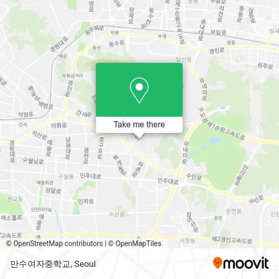 만수여자중학교 map