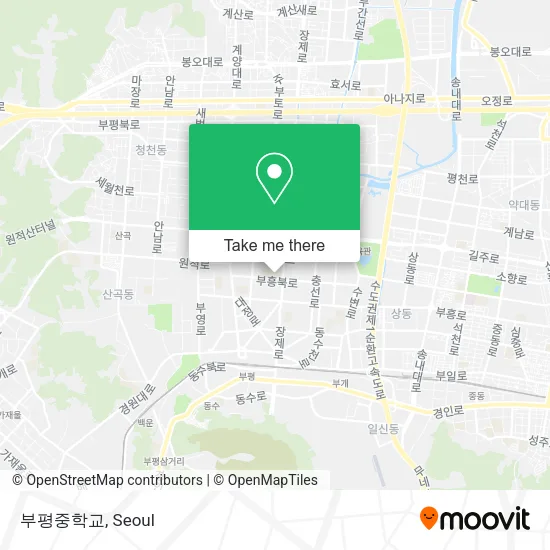 부평중학교 map