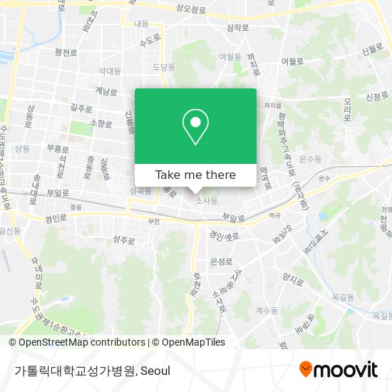 가톨릭대학교성가병원 map