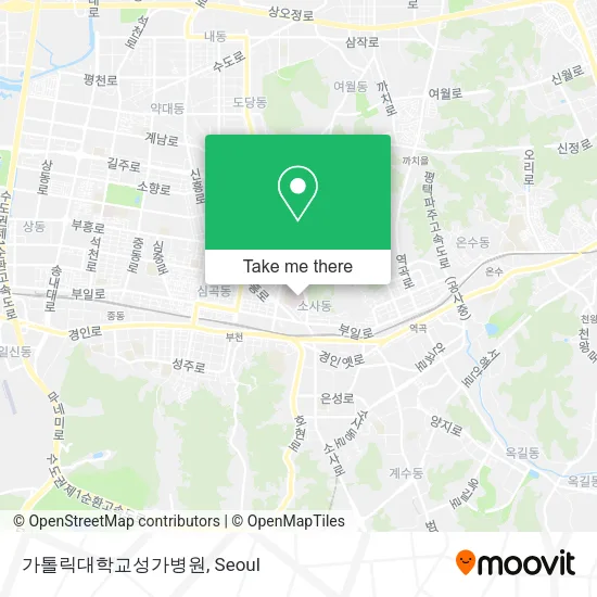 가톨릭대학교성가병원 map