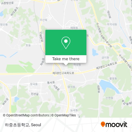 하중초등학교 map