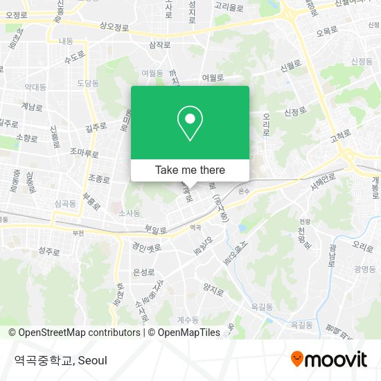 역곡중학교 map