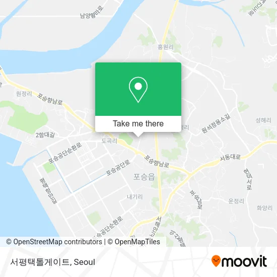 서평택톨게이트 map