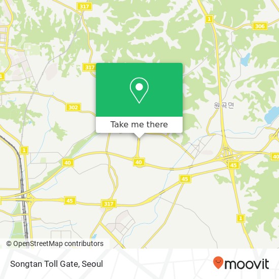 Songtan Toll Gate map