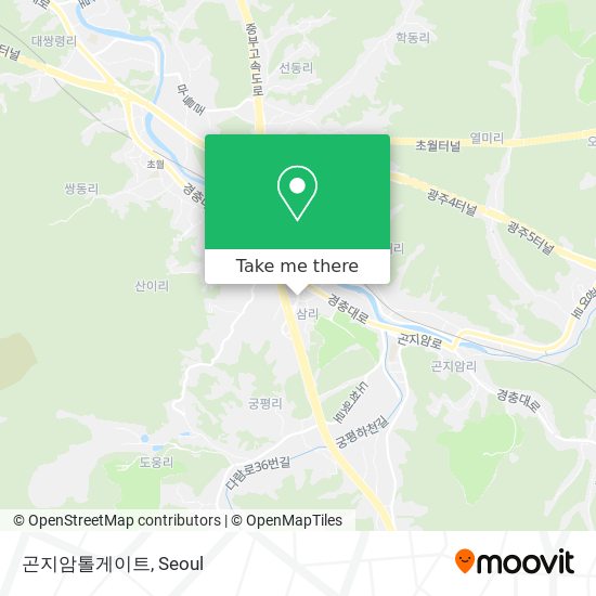 곤지암톨게이트 map
