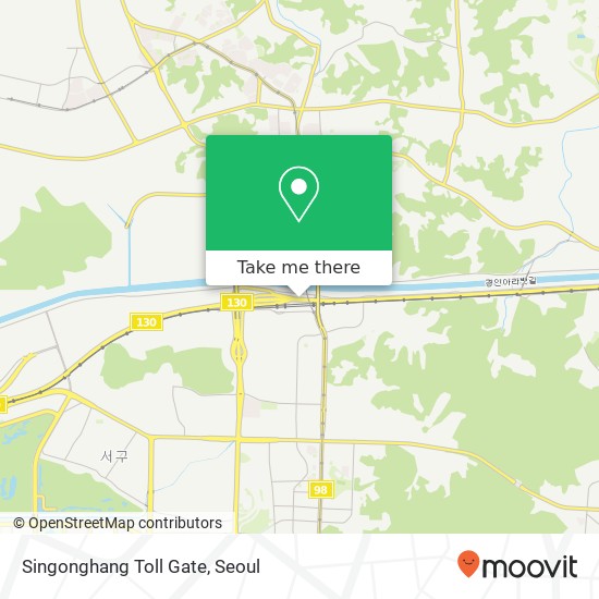 Singonghang Toll Gate map