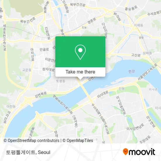 토평톨게이트 map