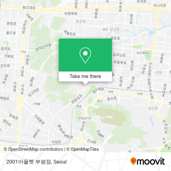 2001아울렛 부평점 map