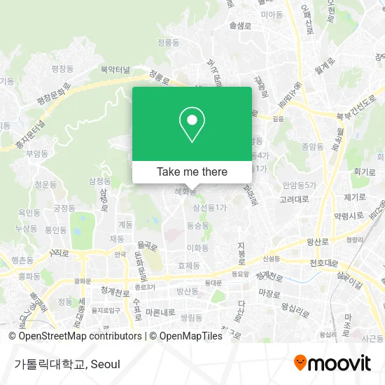 가톨릭대학교 map